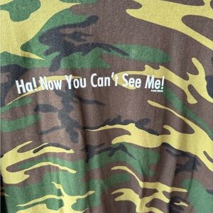 Camo Graphic Tee "Ha! Now You Can't See Me!"